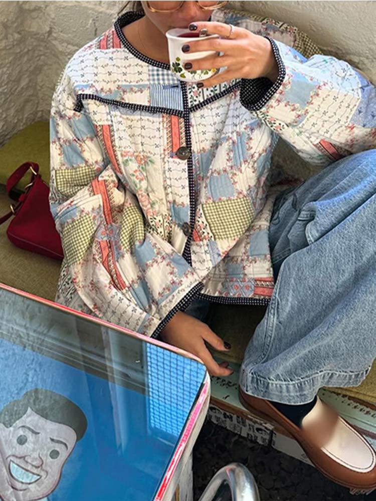 veste décontractée à simple boutonnage