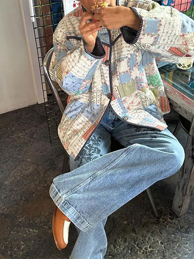 veste décontractée à simple boutonnage