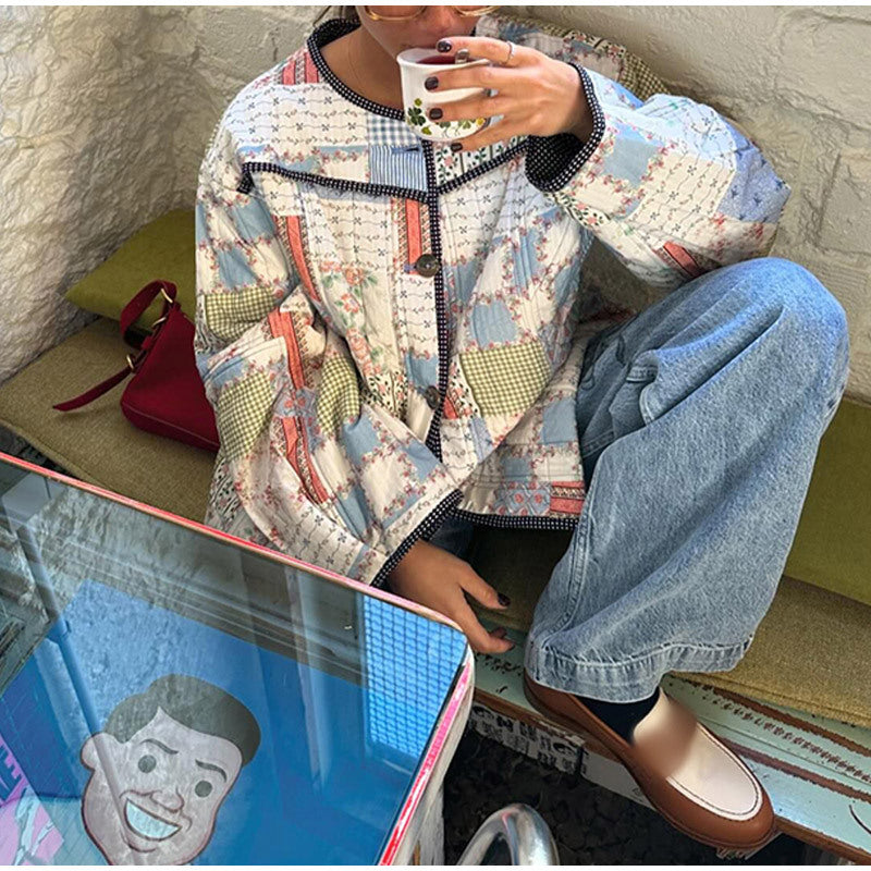 veste décontractée à simple boutonnage