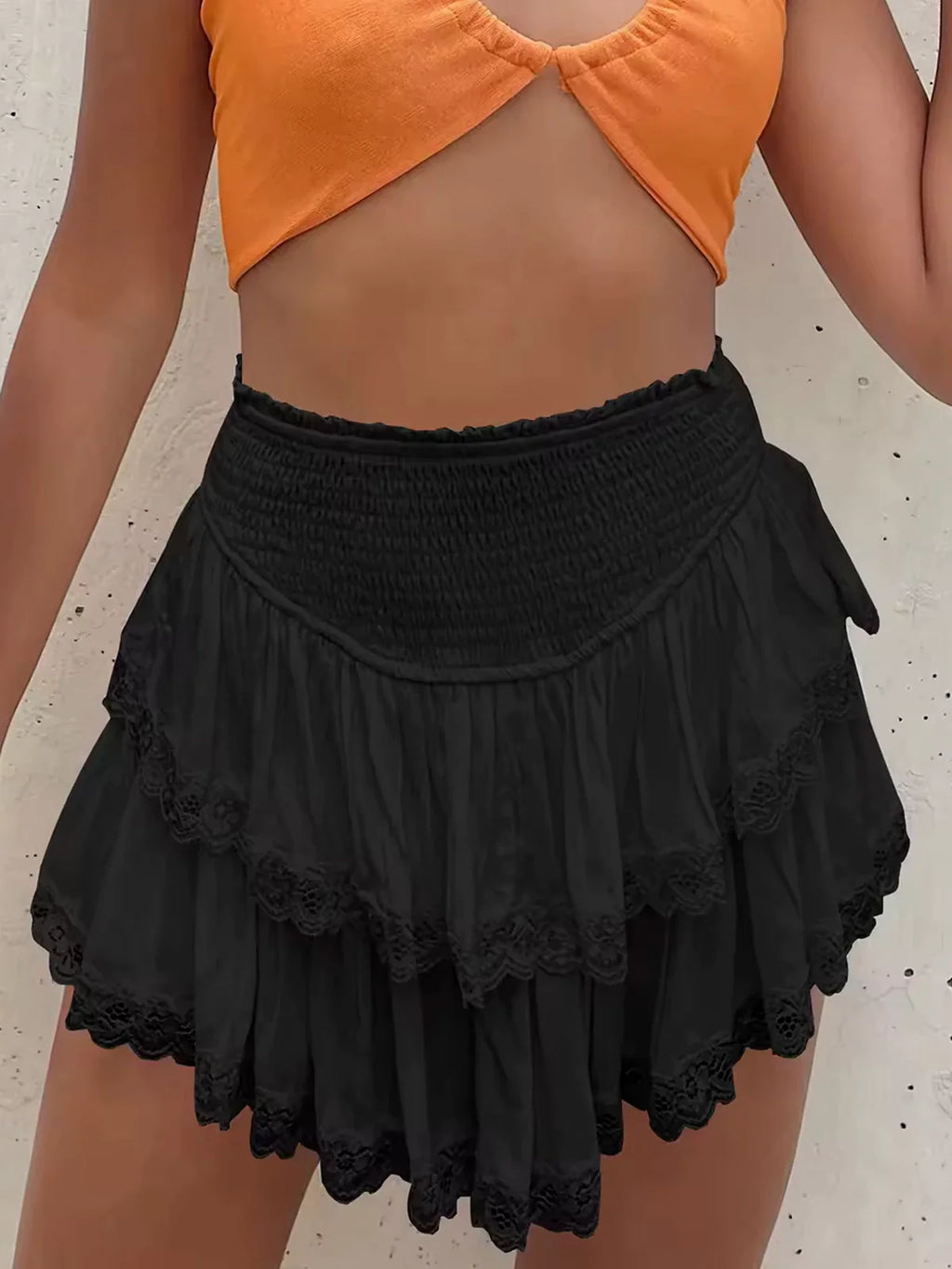 Robe courte pull brodée Père Noël 