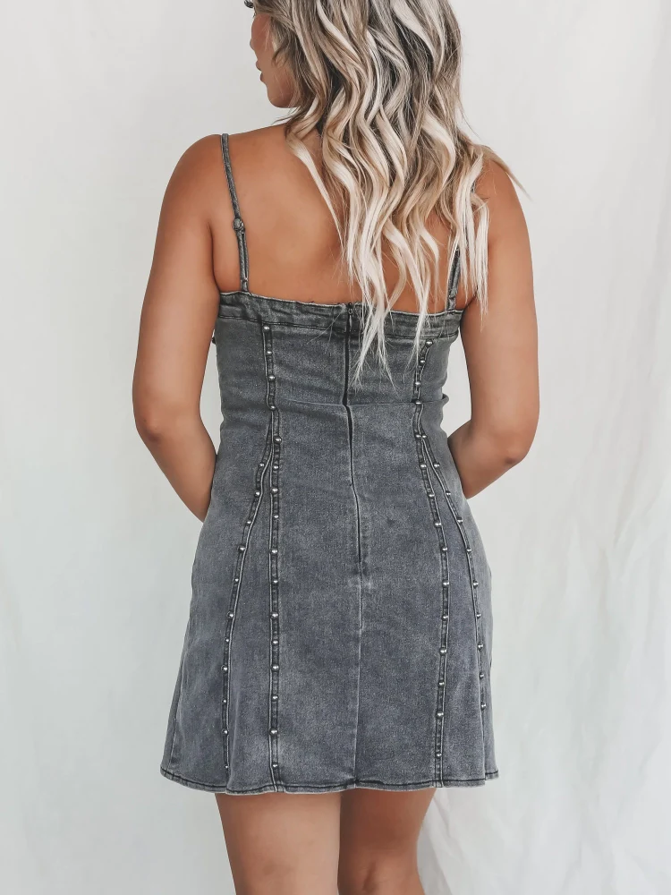 Robe mini en denim Dixie