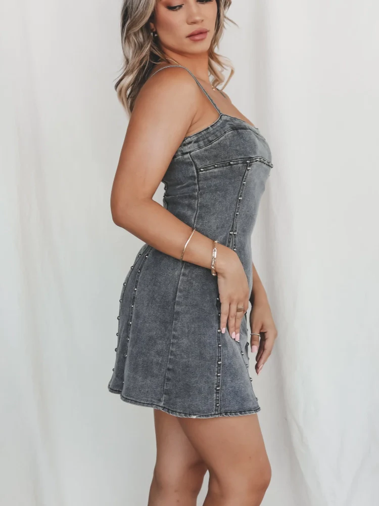 Robe mini en denim Dixie