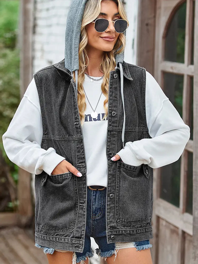 Débardeur en jean ample