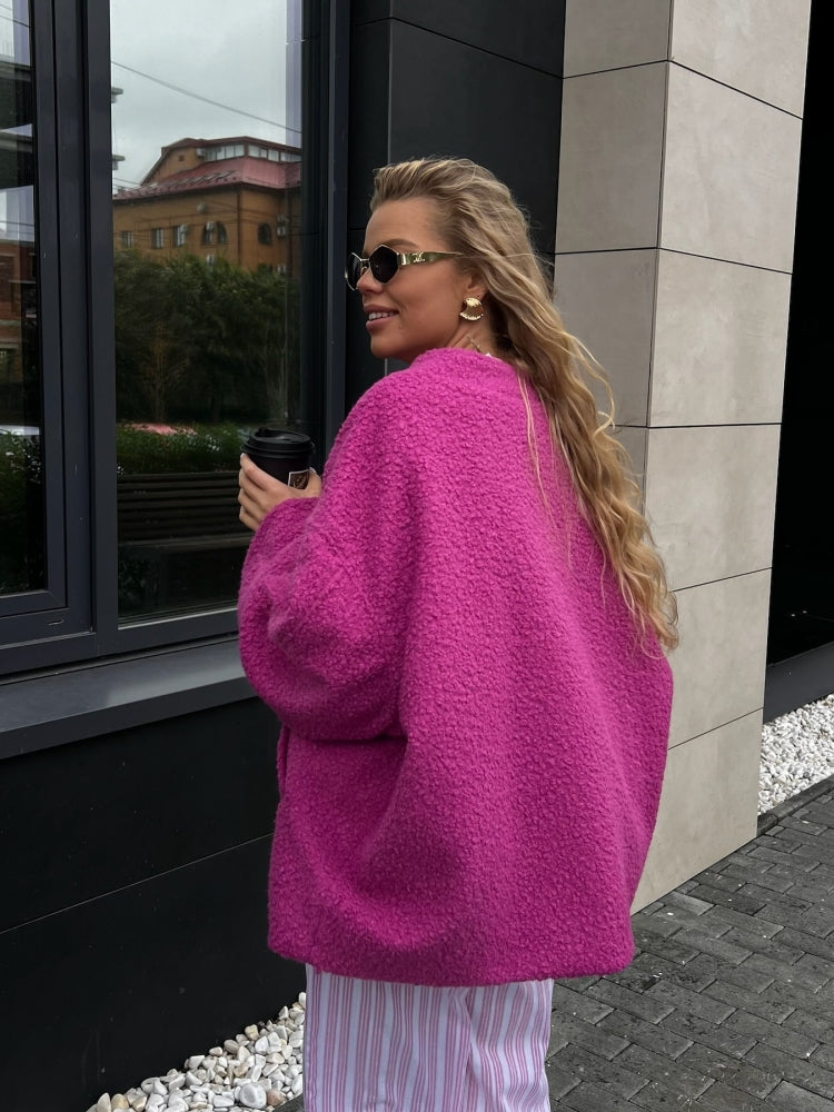 Gilet sans col à manches longues