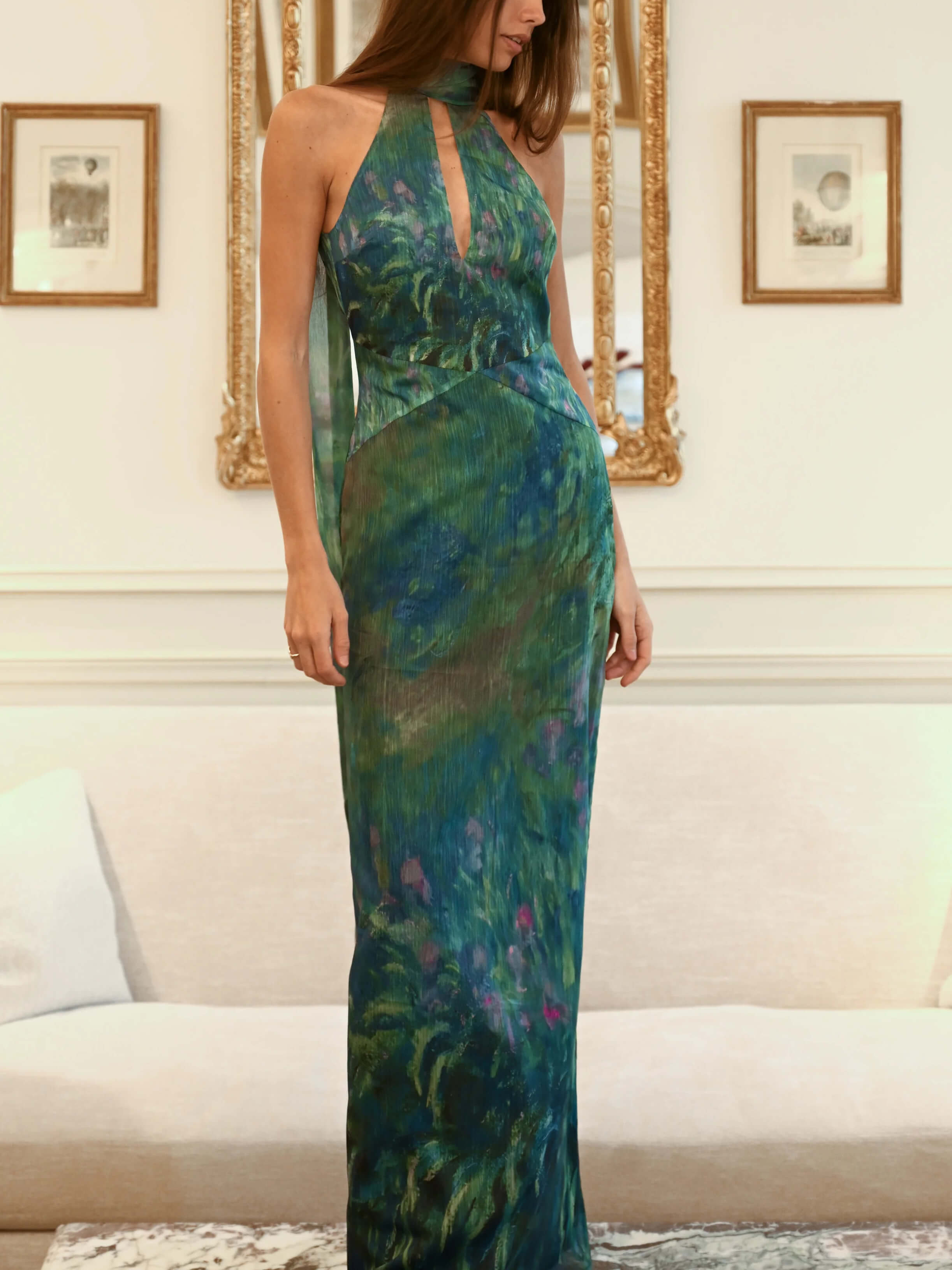 Robe longue Monet - Iris