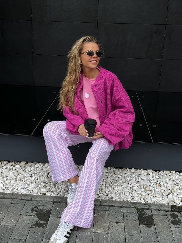 Gilet sans col à manches longues