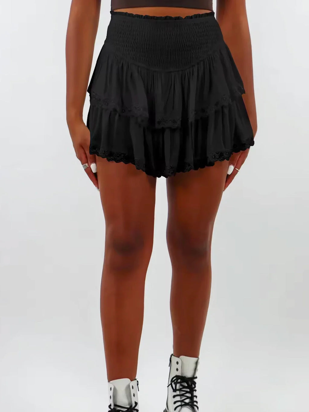 Robe courte pull brodée Père Noël 