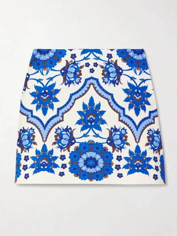 Ensemble jupe décontractée à col rond