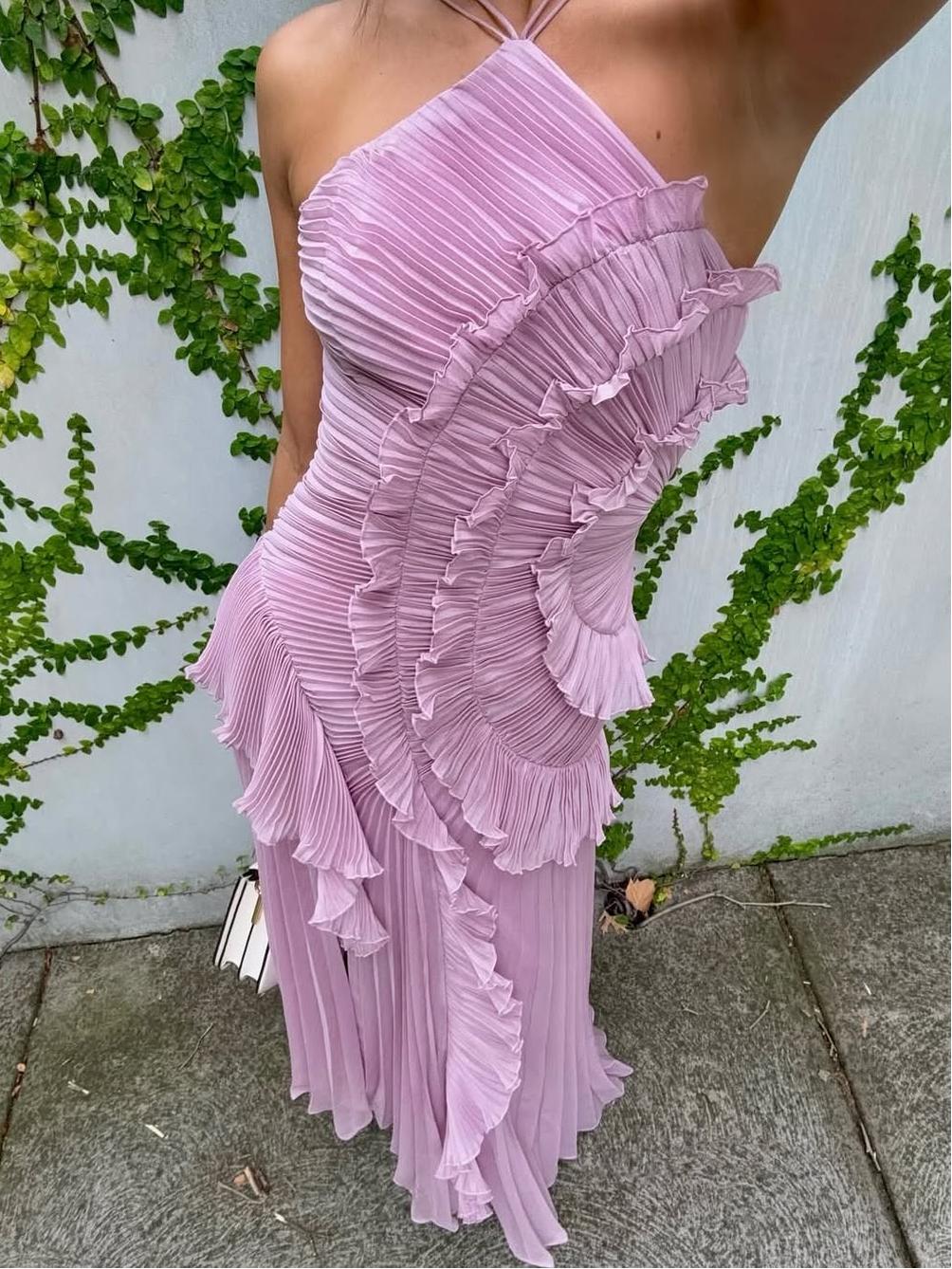 Robe longue tourbillon océan