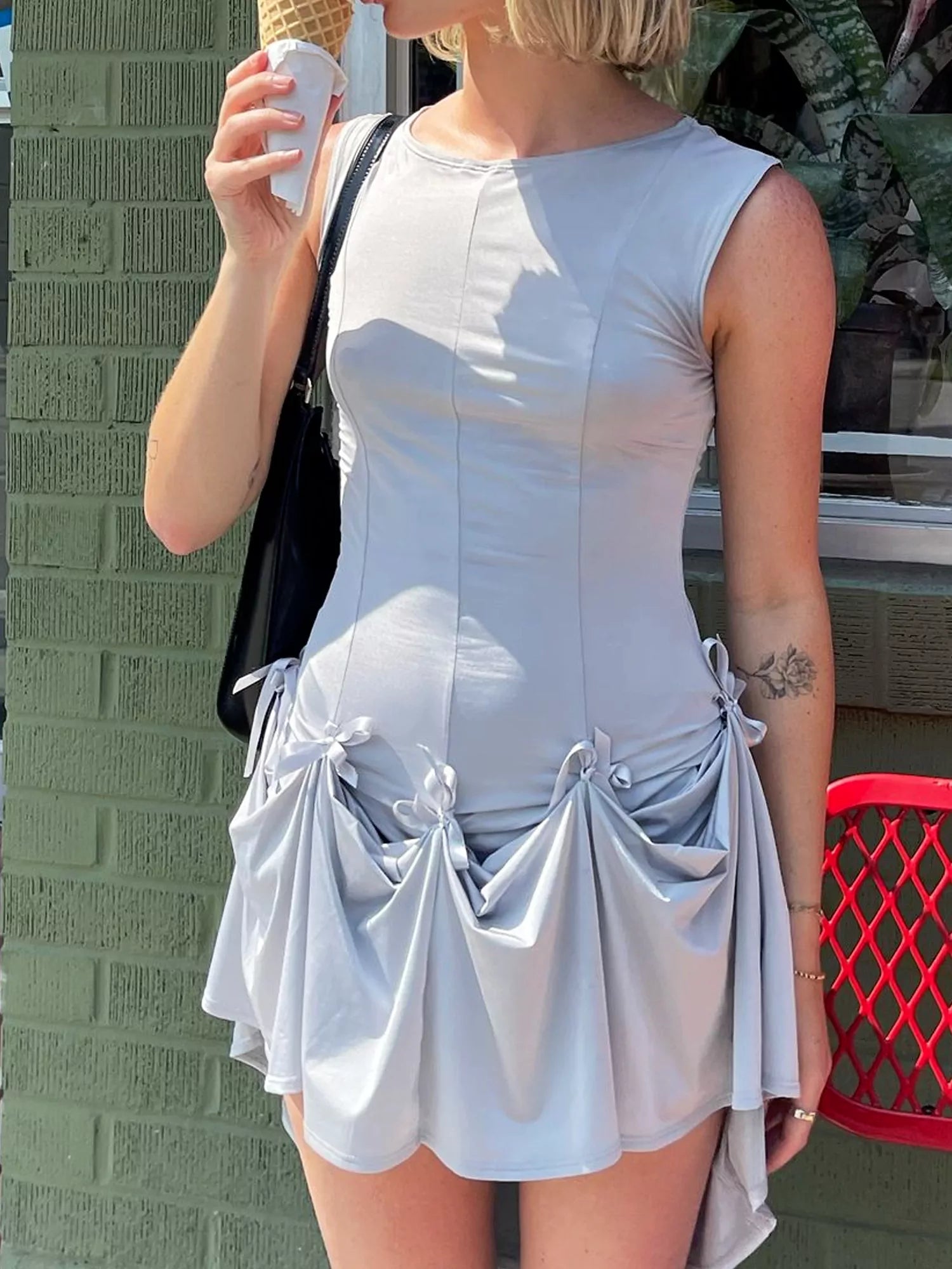 Robe convertible à nœud papillon