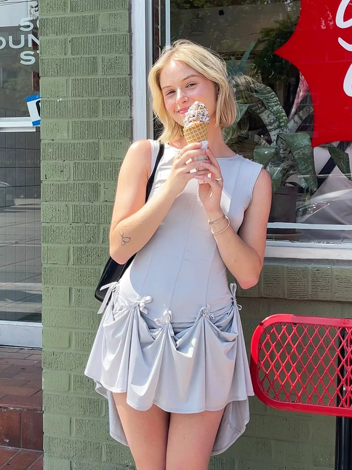 Robe convertible à nœud papillon