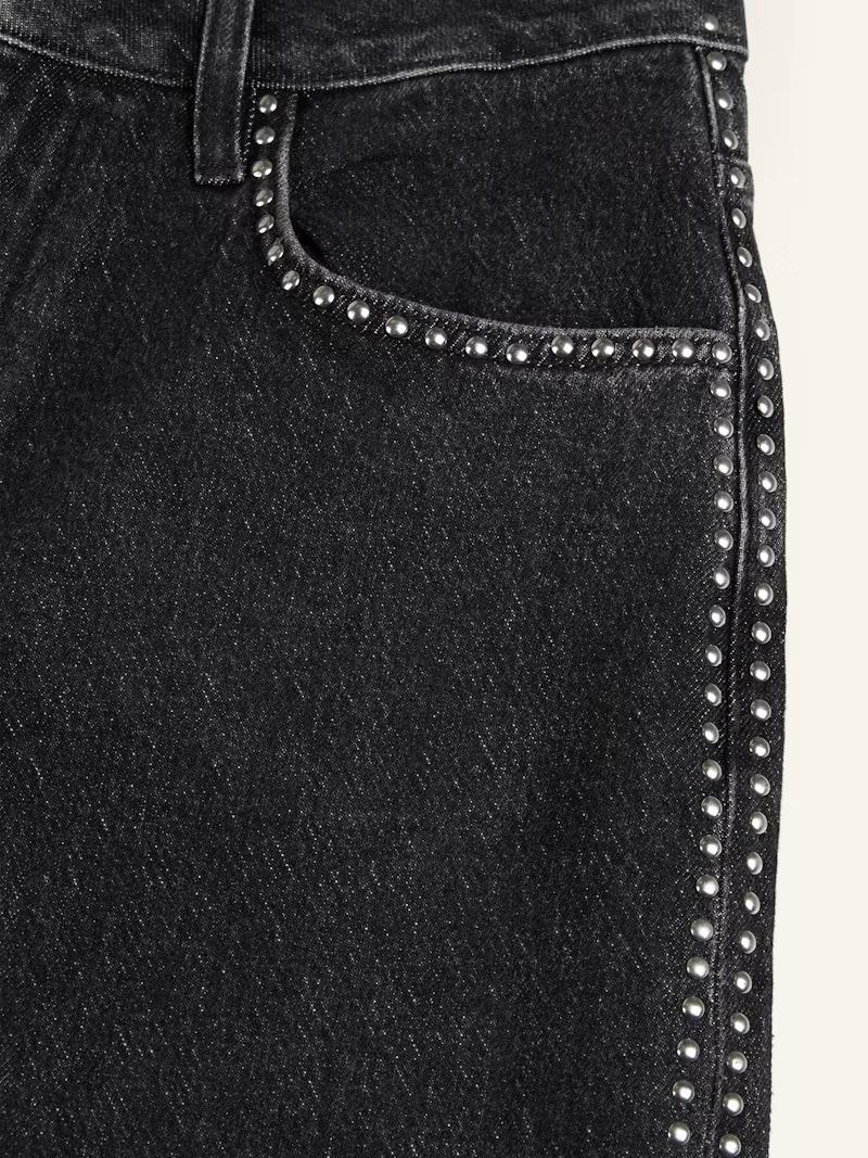 Jean Abbie à taille mi-haute large