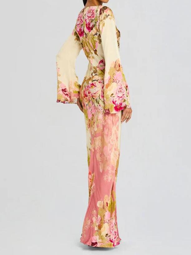 Robe longue de garden-party