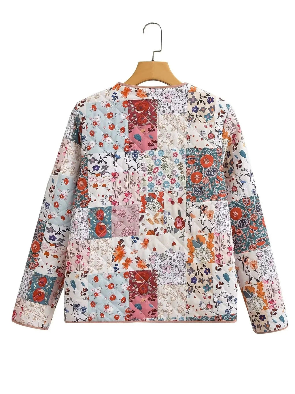 Veste imprimée à motif patchwork