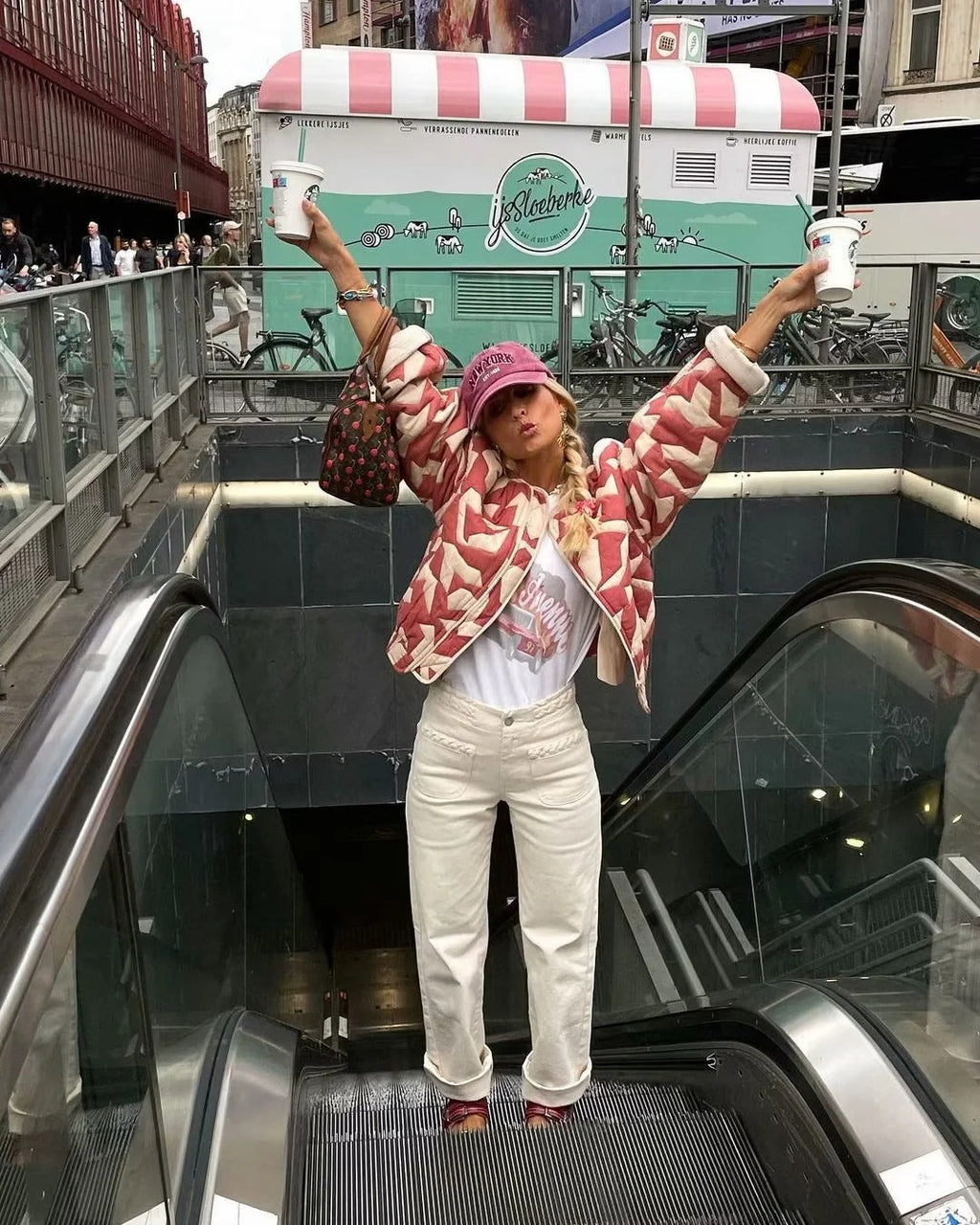 Veste imprimée irrégulière