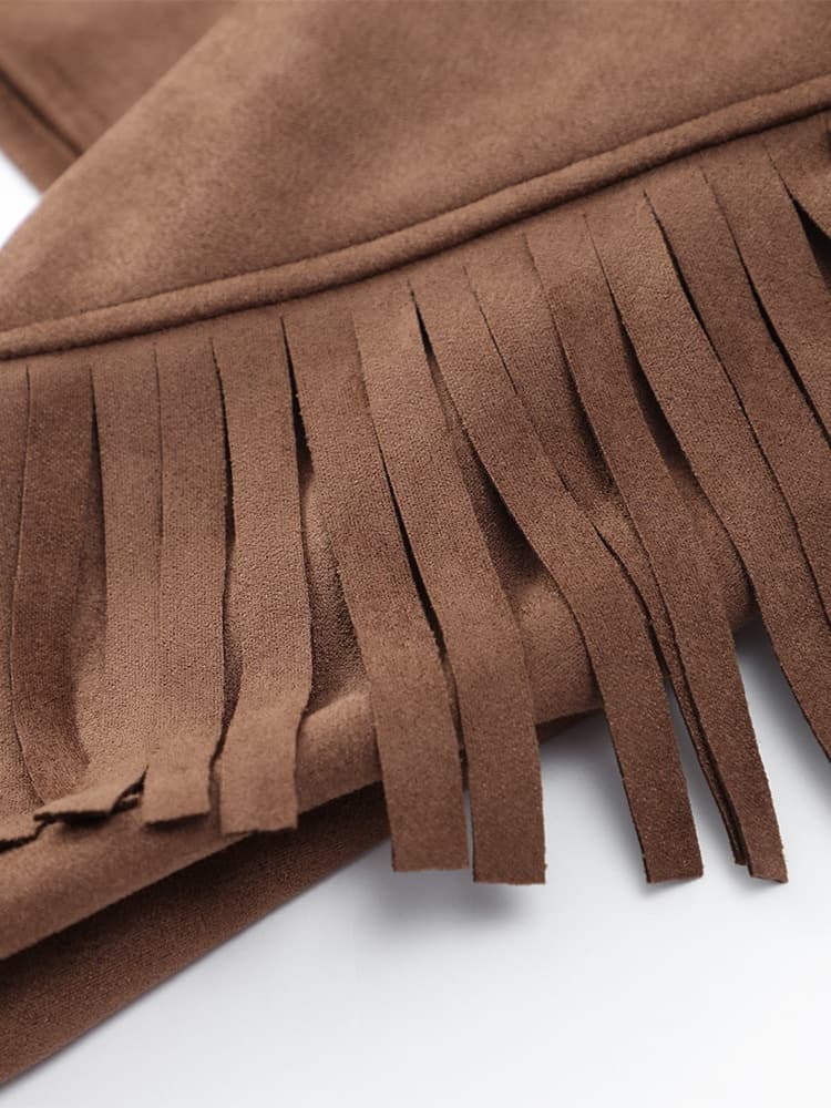 veste à franges vintage