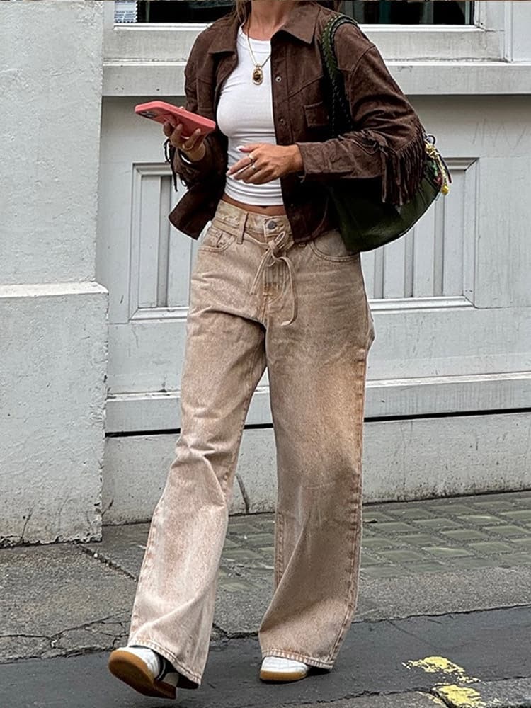 veste à franges vintage