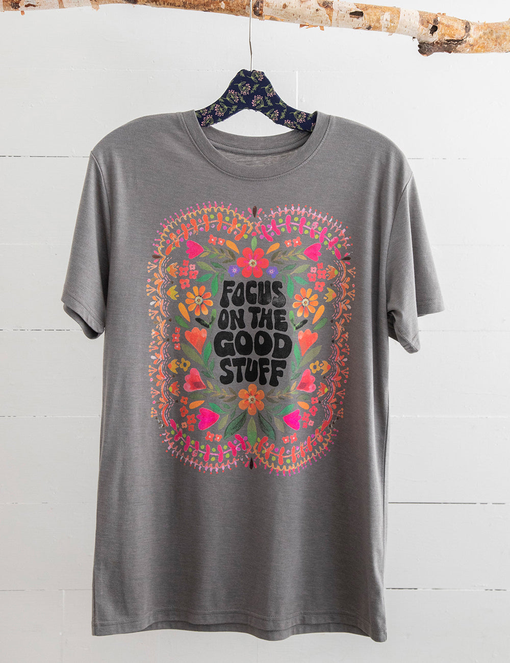 T-shirt oversize Focus On The Good Stuff