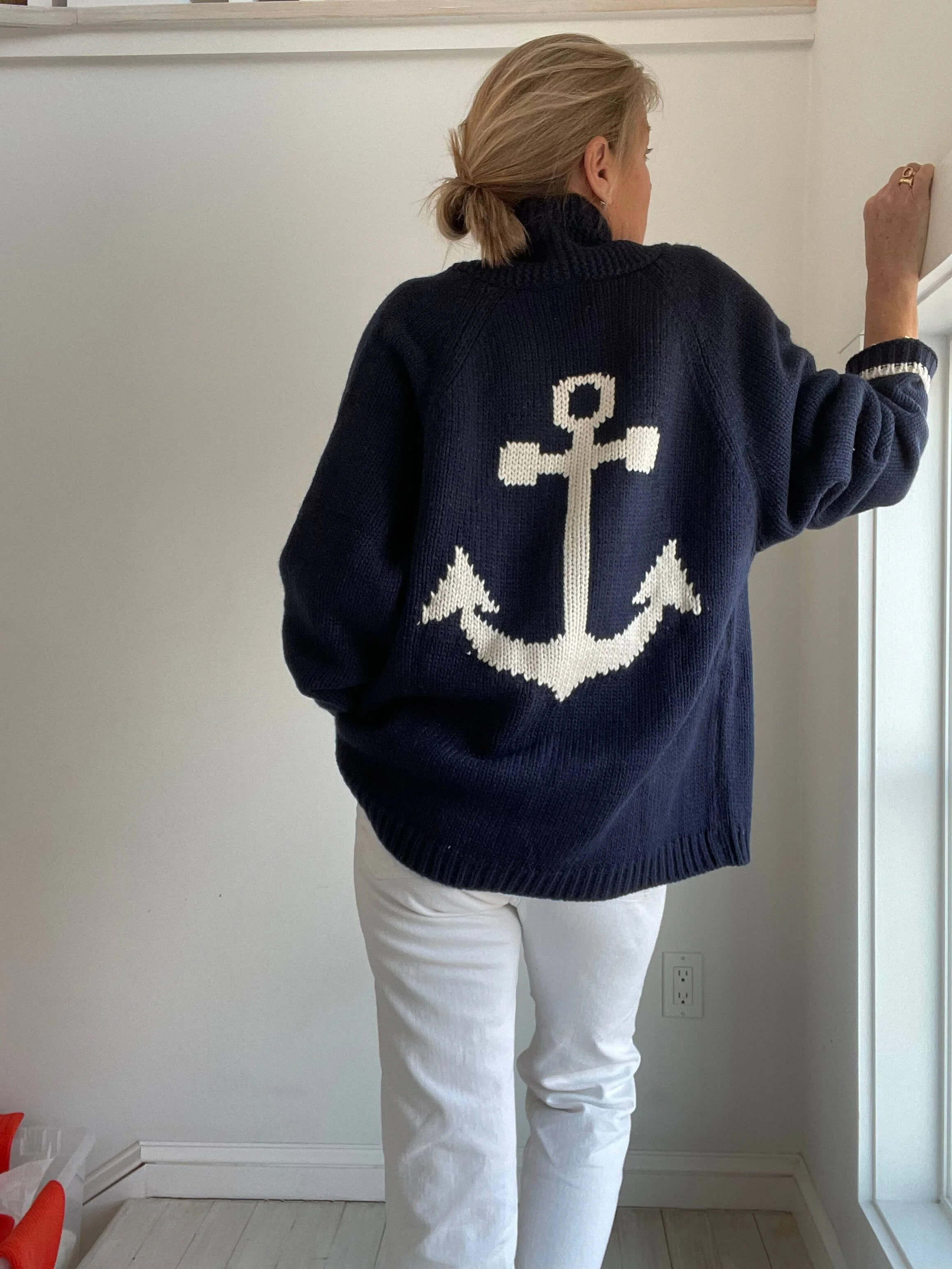 Gilet épais Varsity Anchor - Marine
