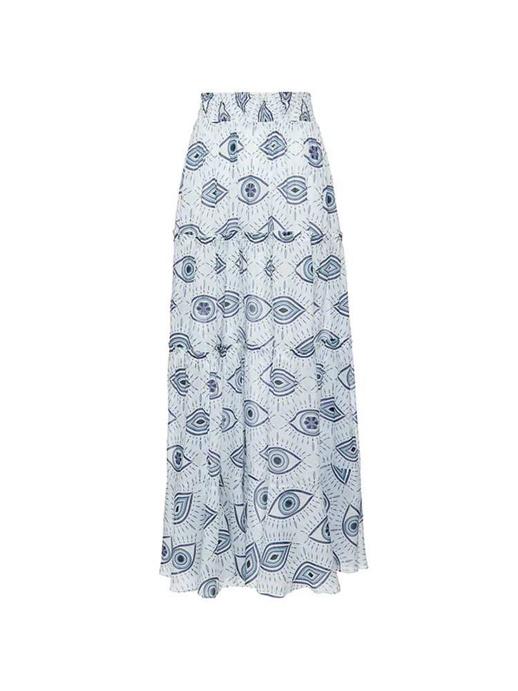 Maillot de bain une pièce imprimé œil maléfique